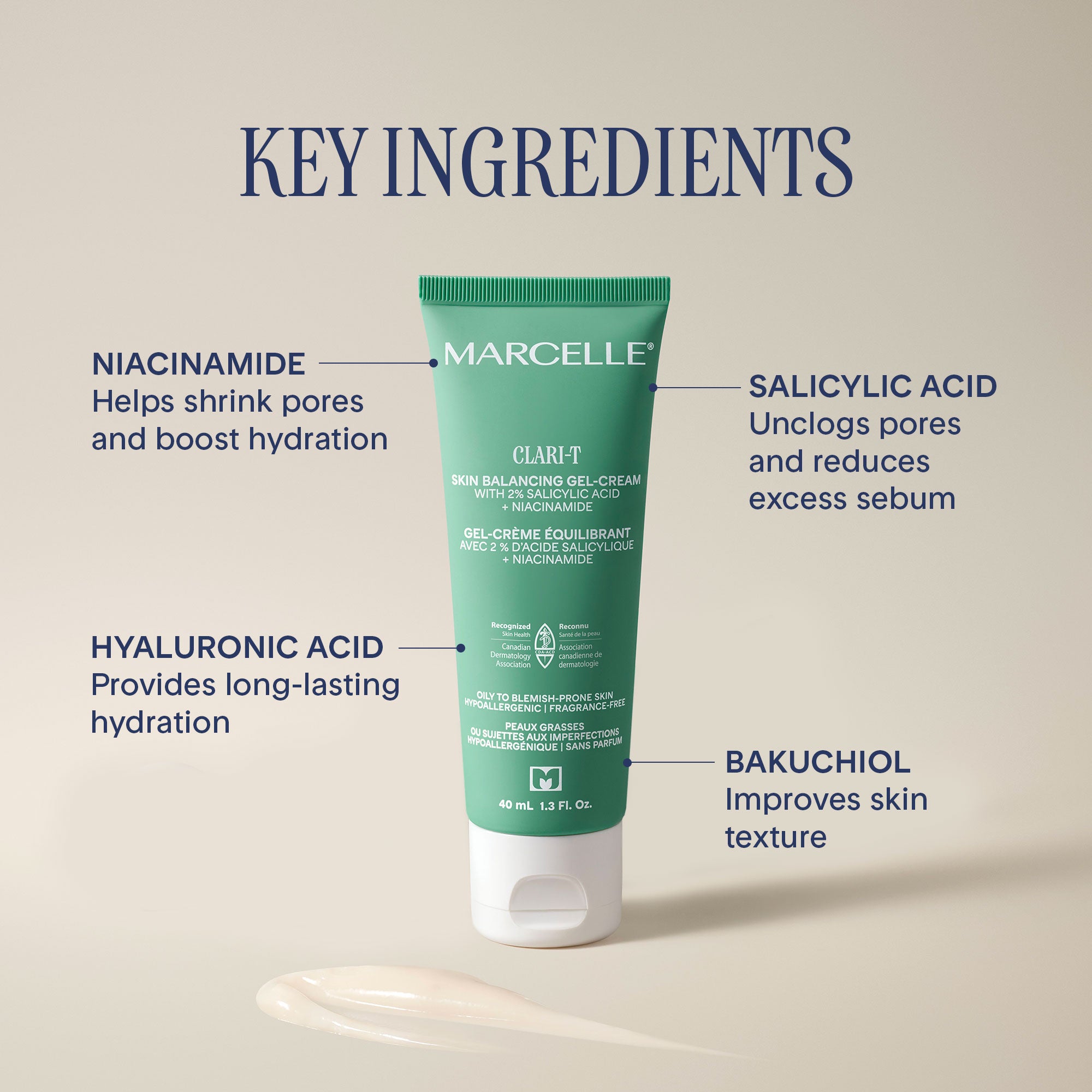 Clari-T Skin Balancing Gel-Cream with 2% Salicylic Acid +