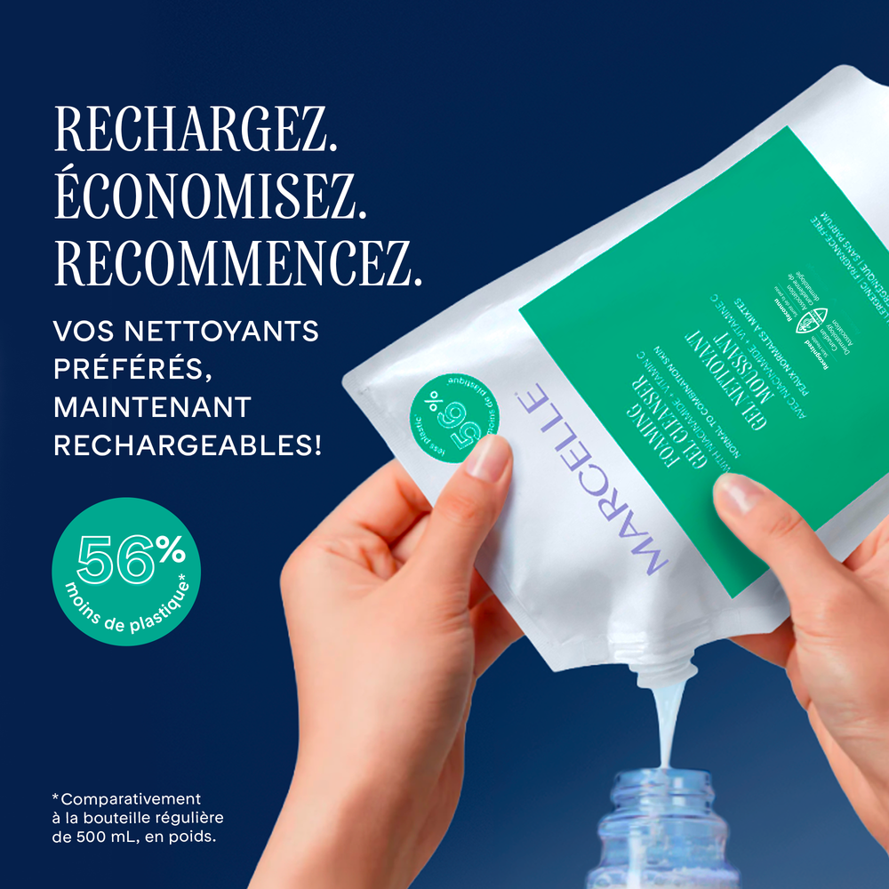 Gel nettoyant moussant – 750 mL