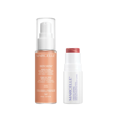 Bundle Skincaring Inner Glow Serum Foundation + Cheek Loving Cheek and Lip Multi-Stick