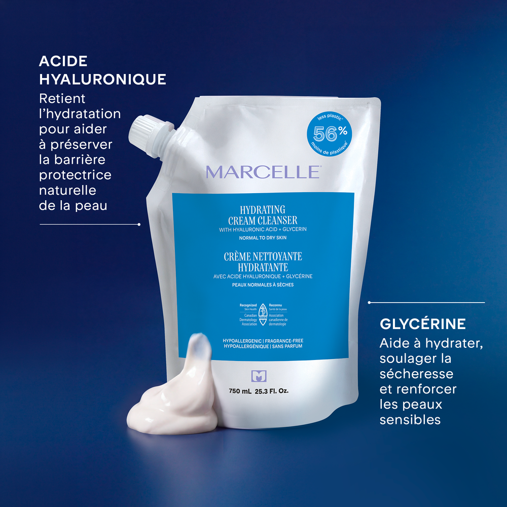Crème nettoyante hydratante – 750 mL