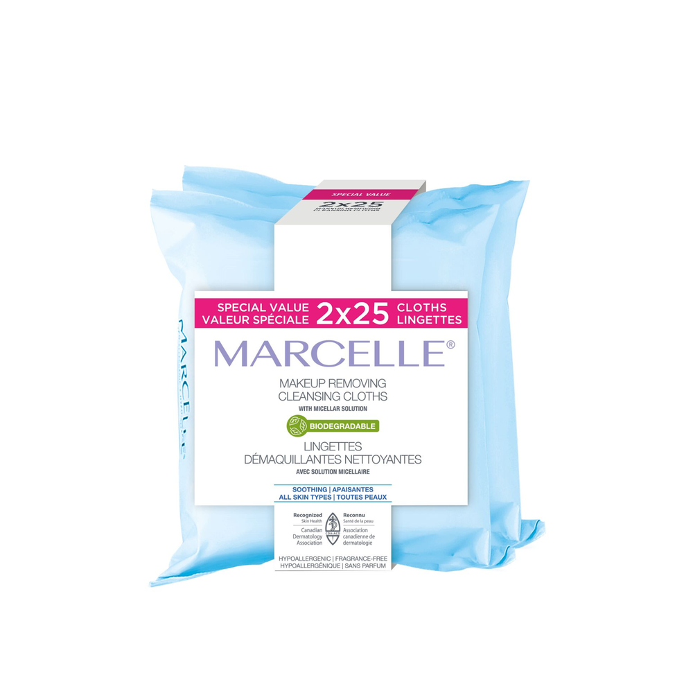 Lingettes démaquillantes nettoyantes biodégradables - Valeur spéciale