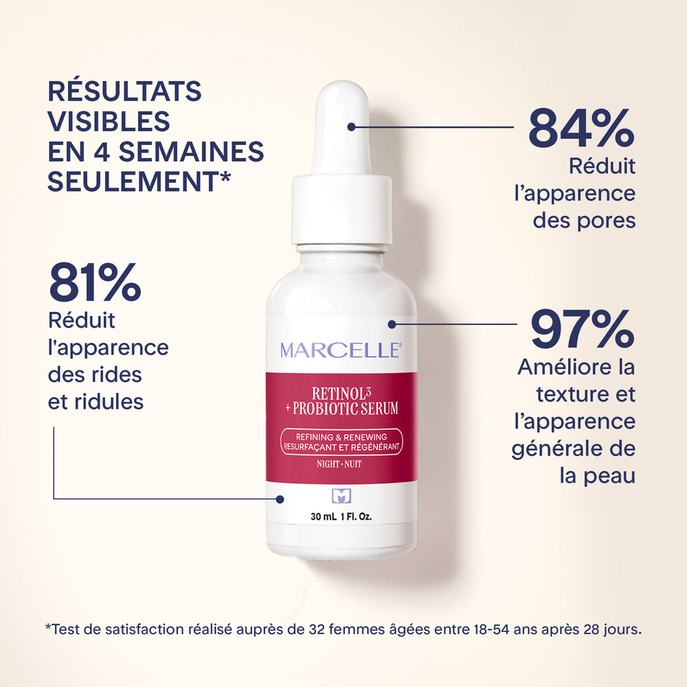 Sérum de nuit retinol³ + probiotique 30 ML