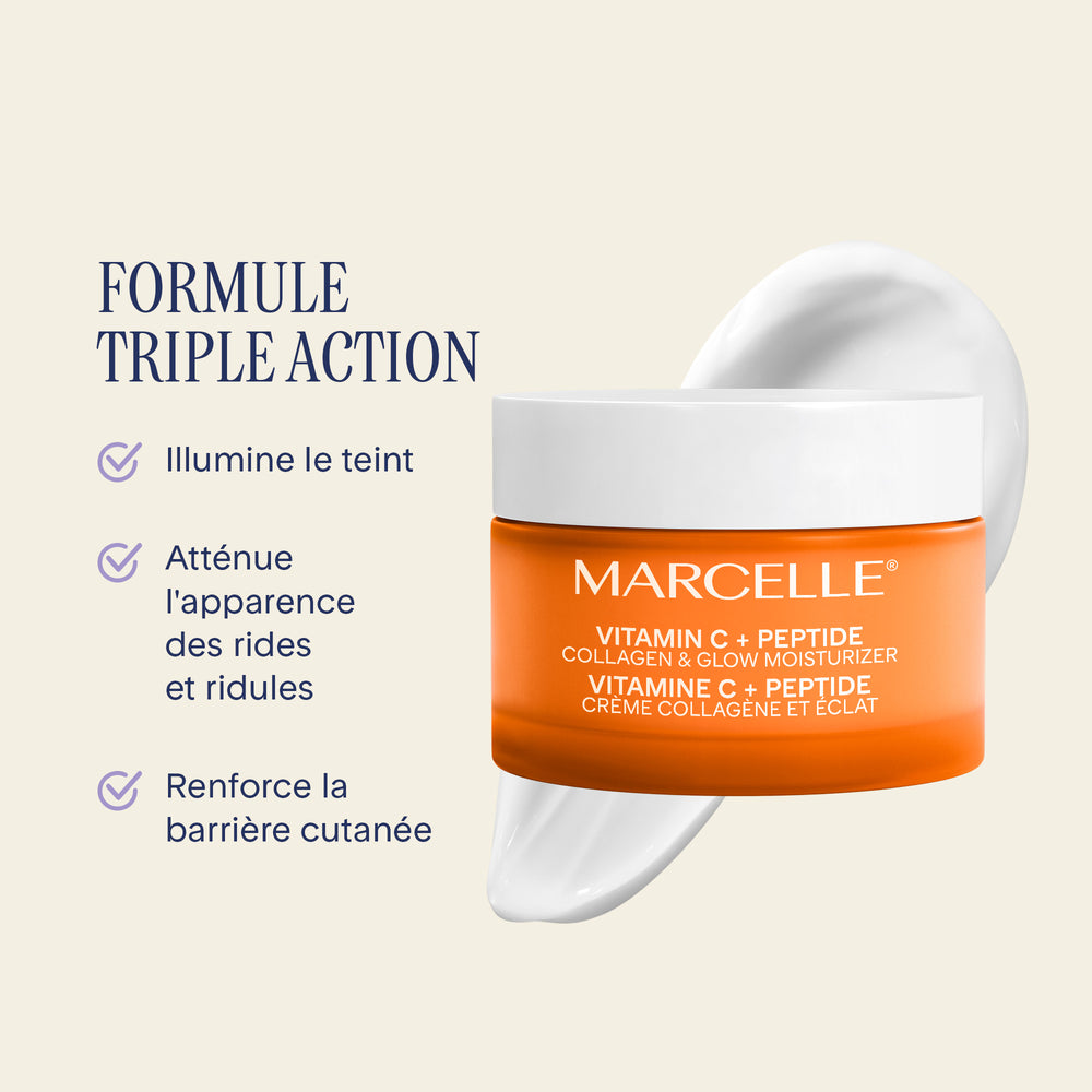 Crème collagène et éclat vitamine C + peptide