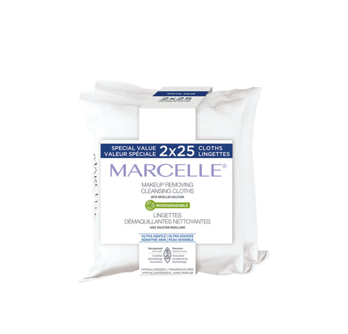 Biodegradable Ultra-Gentle Makeup Removing Cleansing Cloths with Recyclable Pouch - Special Value