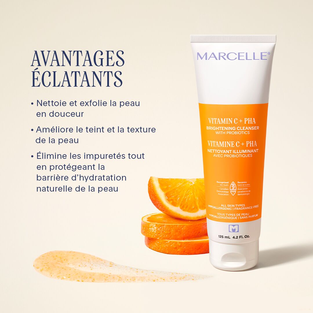 Vitamine C + PHA Nettoyant illuminant avec probiotiques