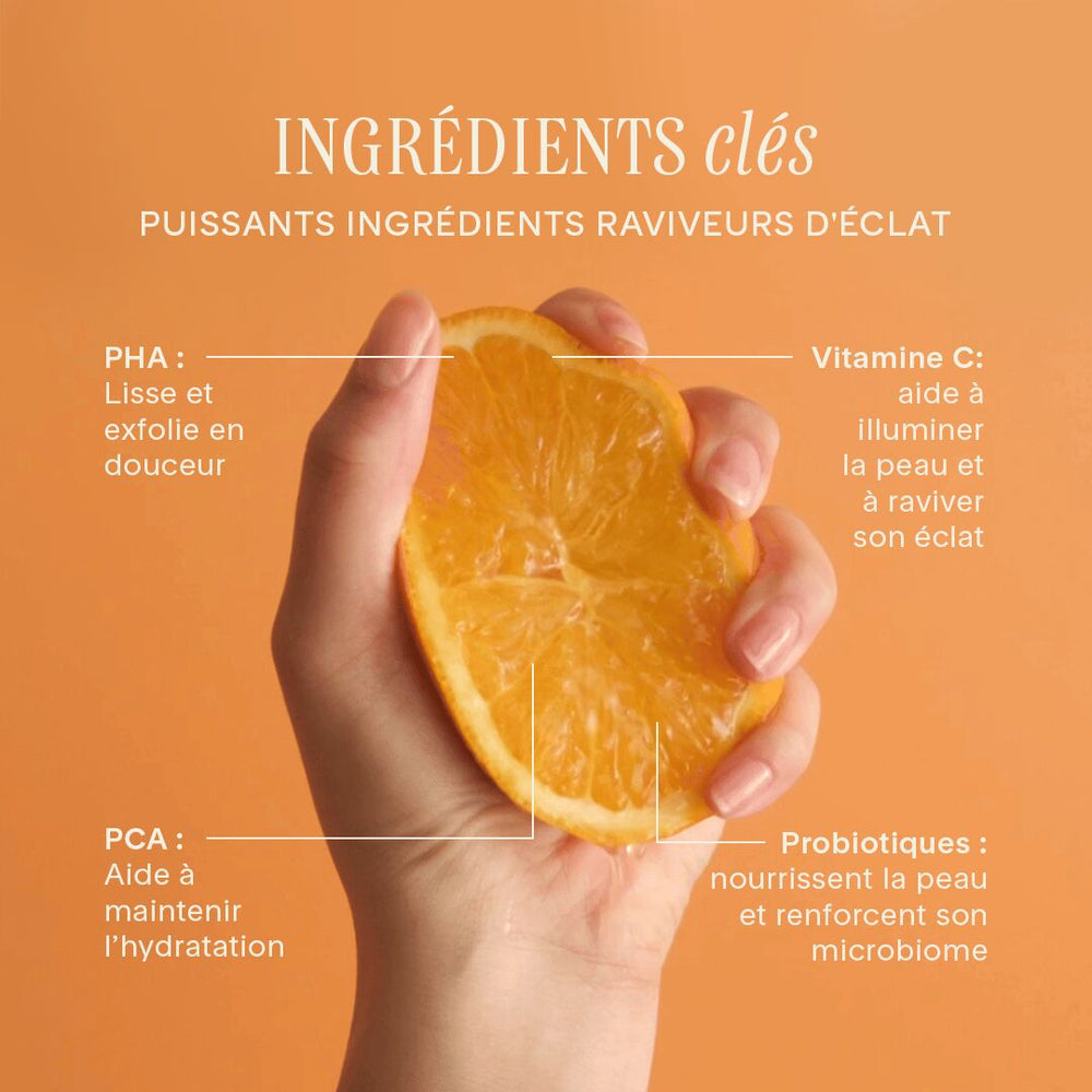 Vitamine C + PHA Nettoyant illuminant avec probiotiques