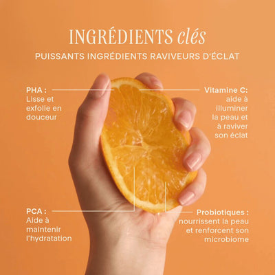 Vitamine C + PHA Nettoyant illuminant avec probiotiques