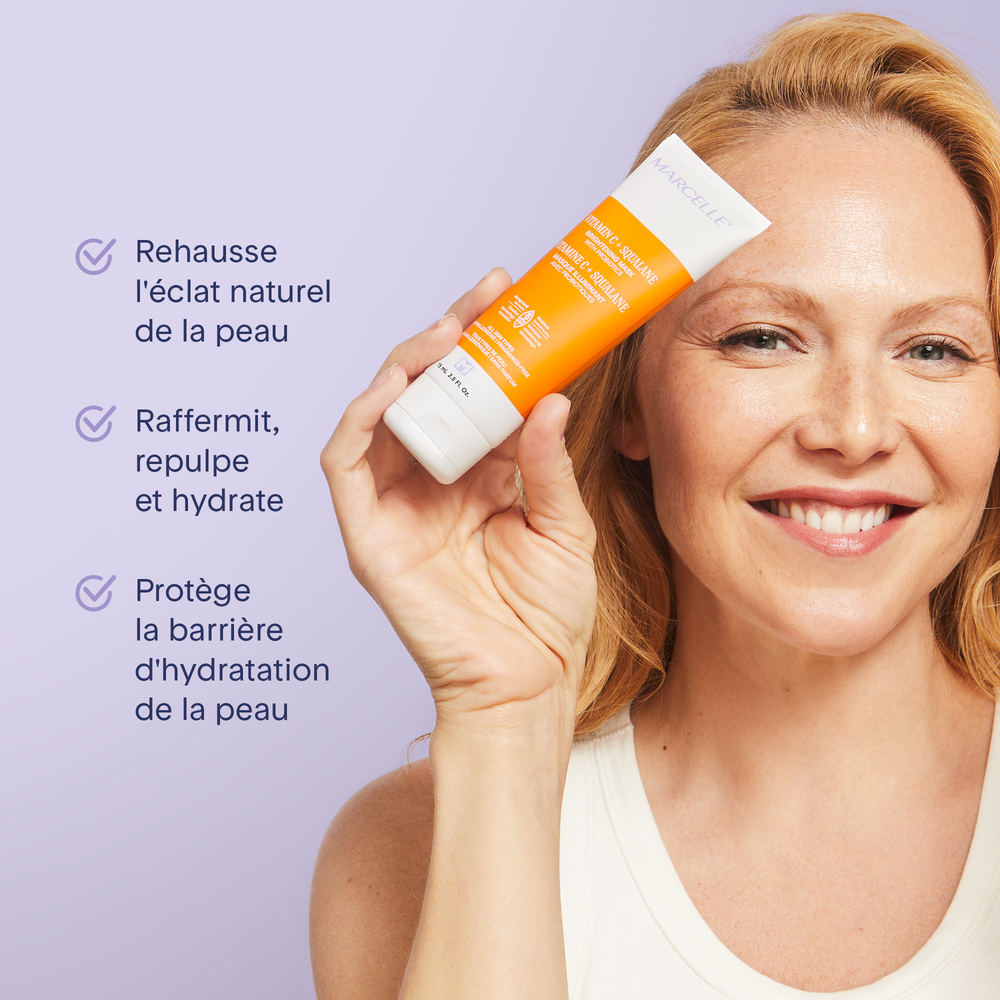 Vitamine C + Squalane Masque illuminant avec probiotiques