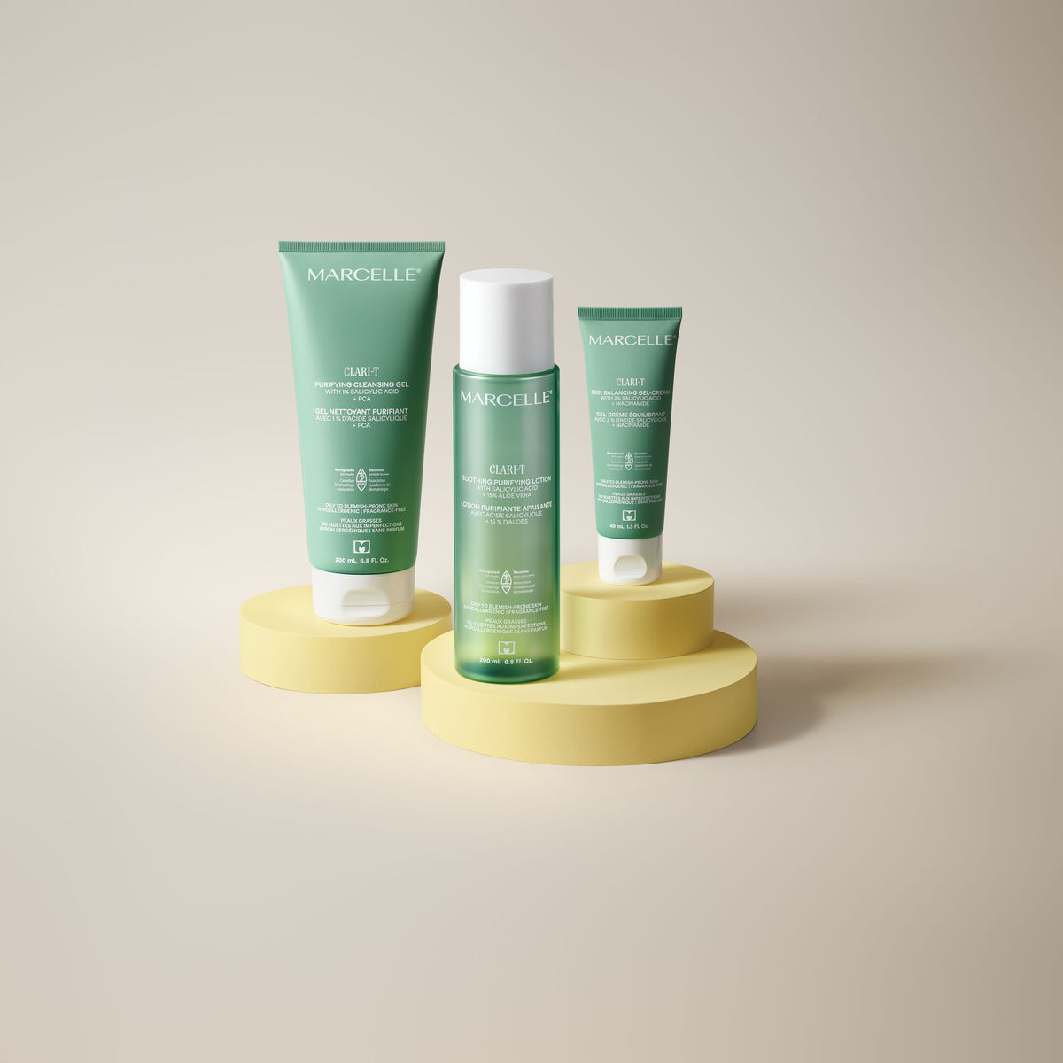 Clari-T Gel nettoyant purifiant avec 1 % d'acide salicylique + PCA