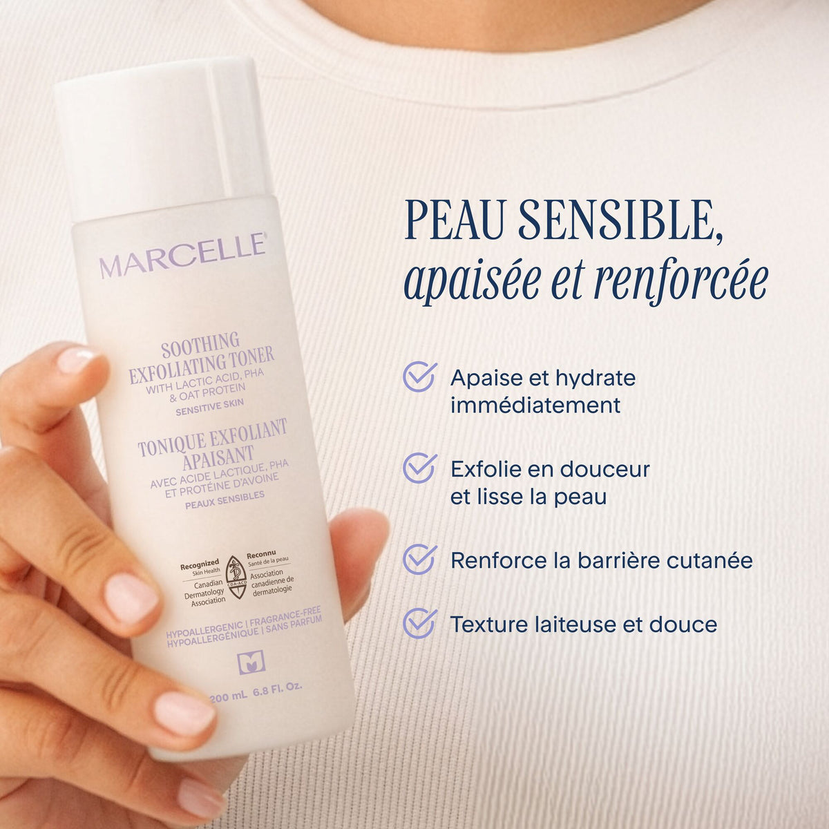 Tonique exfoliant apaisant