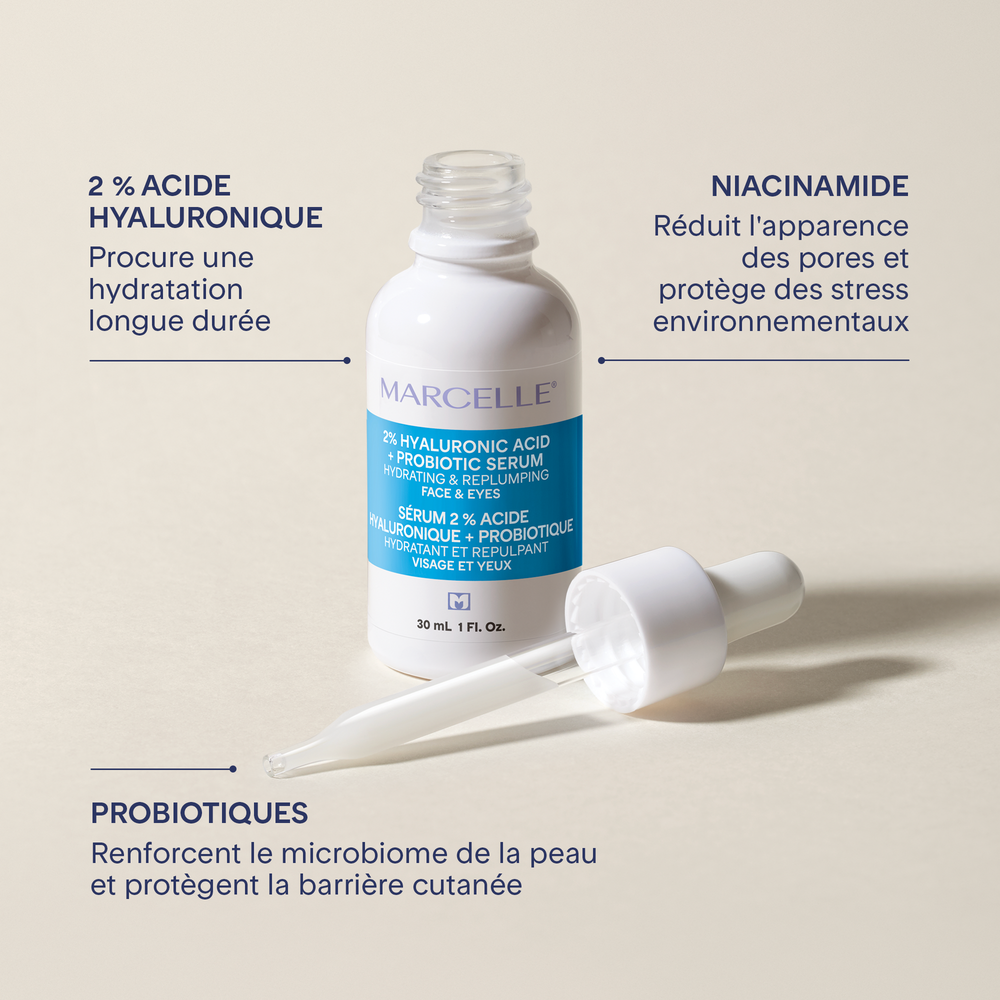 Sérum 2 % acide hyaluronique + probiotique - 30 mL
