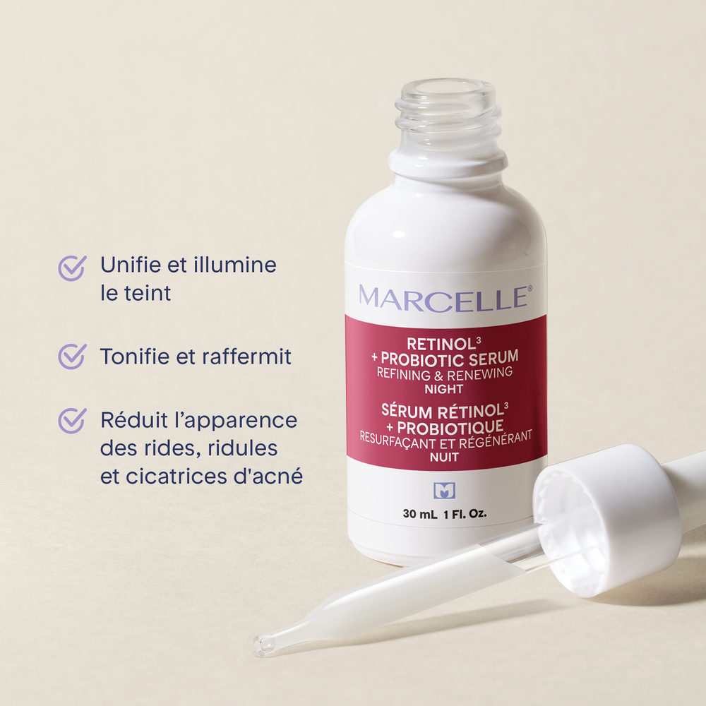 Sérum de nuit retinol³ + probiotique 30 ML