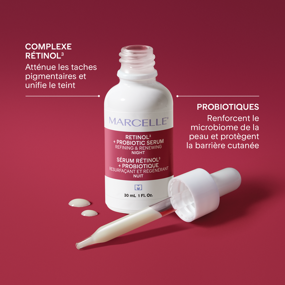 Sérum de nuit retinol³ + probiotique 30 ML