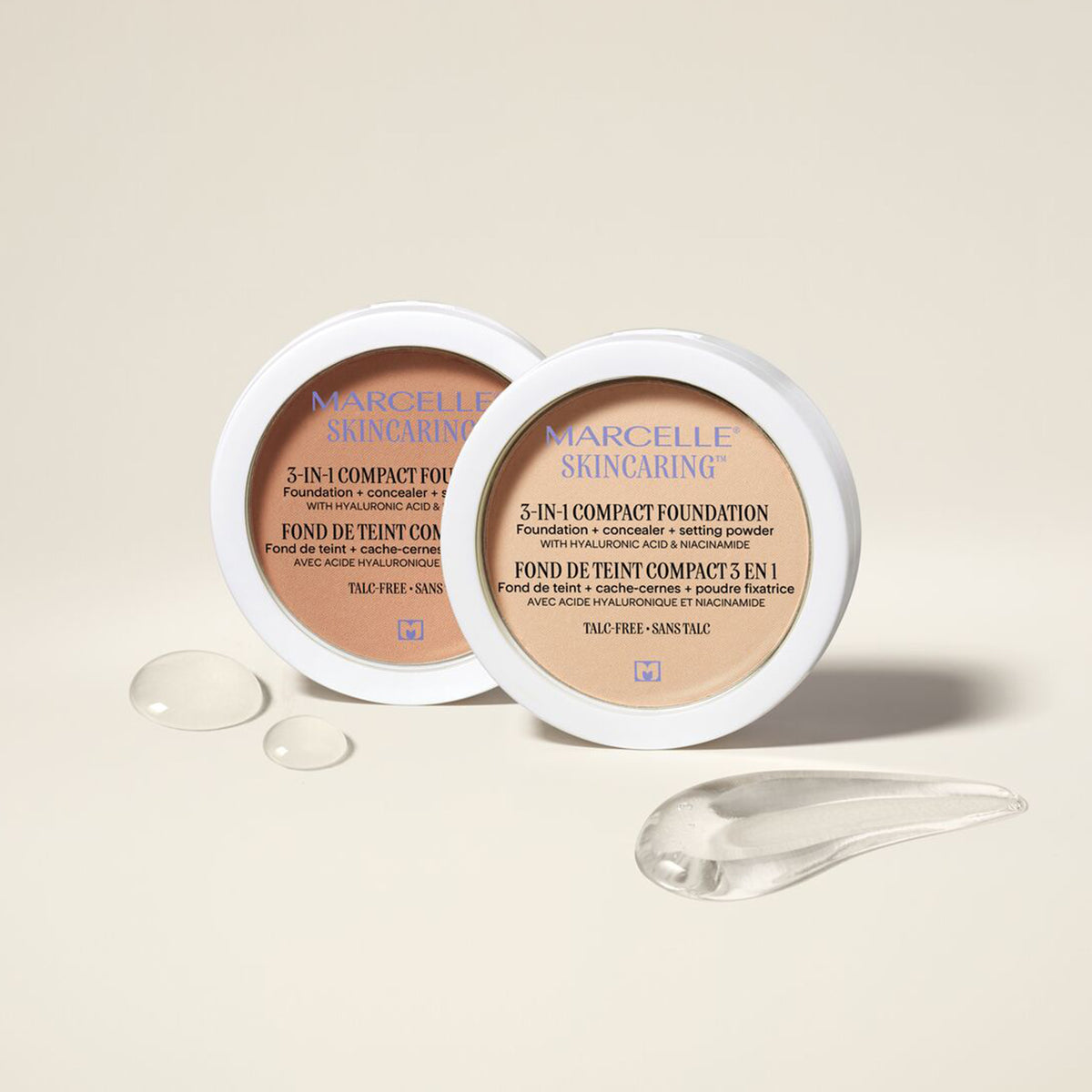 Fond de teint compact 3 en 1 Skincaring
