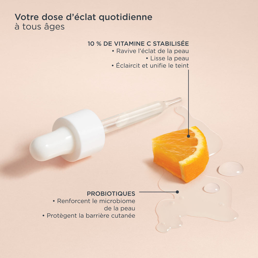 Sérum 10% vitamine C + probiotiques - 30mL